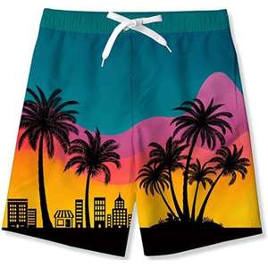 Customized <b>Men's</b> Quick-Drying Beach Shorts Loose Fit 3D Floral Animal Dot Designs Large Size Waterproof Five-Quarter Swim Shorts - Product Image 4