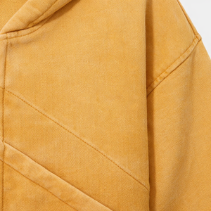 Sudadera con capucha corta para hombre 2026, con cremallera completa, estilo vintage, de forro polar grueso, ecológica, camuflaje, corte oversize, streetwear, bordada - Product Image 6