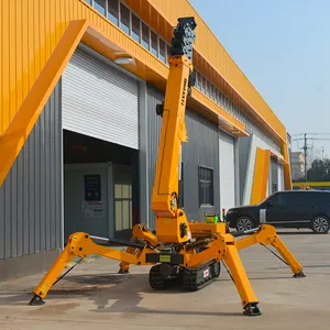 2024 Factory 12m lifting machine 1.5ton 3 ton 5 ton mini diesel spider crane for sale