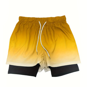 Pantalones Cortos Deportivos Casuales de Nailon para Hombre, para Gimnasio y Fitness, en Oferta, 2 en 1, con Bolsillos con Cremallera en la Parte Trasera, Hasta la Rodilla, de Secado Rápido - Product Image 6