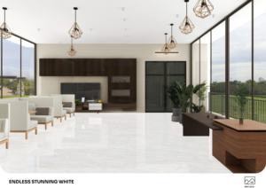 Carreaux de porcelaine brillants de luxe modernes de designer, format 600x1200, grands carreaux pour la décoration intérieure - Product Image 4