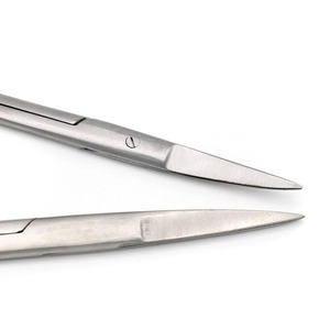 Ciseaux chirurgicaux ergonomiques AMETRINE SURGICAL à manche doré en acier inoxydable, certifiés CE Classe I, droits/courbés - Product Image 3