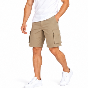 Pantalones Cortos Cargo para Hombre, 100% Algodón, Ecológicos, de Secado Rápido, Ligeros, para Senderismo, Camping, Pesca, Uso Casual, OEM, ODM - Product Image 3