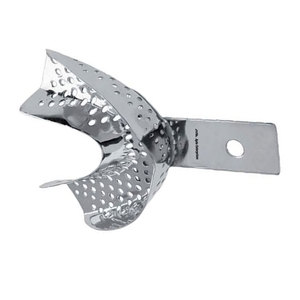 Bandeja de Impresión Dental de Calidad Premium con Borde M Perforado Inferior D de Acero Inoxidable Reutilizable y Autoclavable para Ortodoncia - Product Image 3
