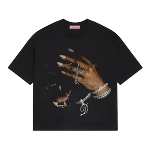 เสื้อยืดผู้ชายทรงหลวมแบบดรอปไหล่ ผ้าฝ้าย 100% สไตล์ไฮสตรีท รับออกแบบลายพิมพ์เอง - Product Image 3