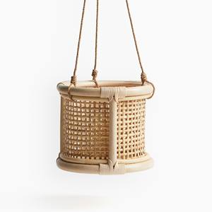 Cesta colgante de ratán a buen precio, al por mayor, hecha a mano, para decoración con plantas verdes. - Product Image 4