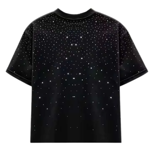 Top Selling Custom All-over Rhinestone Mens Street wear Style <b>Funky</b> T-shirt mens boxy t-shirt T-Shirt Short Sleeve Men T Shirt - Product Image 1