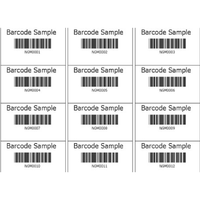 Autocollants à code-barres personnalisés Disha Communications, étiquettes thermiques autocollantes, couleur et taille personnalisées, forme rectangulaire, OEM
