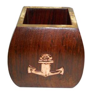 Décoration de la maison porte-stylo haute qualité bureau personnalisé cadeau article indien artisanat bureau organisateur en bois 2025 nouveau Design - Product Image 5