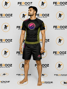 <b>Men's</b> <b>Compression</b> Sportswear Set Quick Dry Training Jersey And Performance Shorts For Martial Arts Fitness Gym And Running - Product Image 6