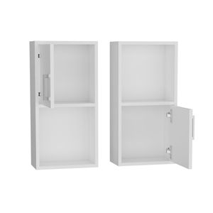 Armadietto Bianco per Medicinali Florence, Eleganti Mensole per Bagno - Product Image 6