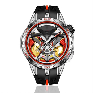 Reloj de Lujo Y1135G-2 con Correa de Silicona, Reloj Deportivo para Hombre, Aleación de Zinc, Relojes de Pulsera Mecánicos de Moda, OEM ODM - Product Image 4