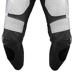 Traje de Motocicleta de Cuero para Hombre, Manga Larga, Color Blanco y Negro, Transpirable, para Carreras, Protección para Todas las Estaciones, 100% para Hombre - Product Image 4