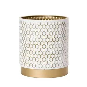 Poubelle décorative en métal au design moderne pour un rangement élégant dans le salon, la chambre et la cuisine - Product Image 1