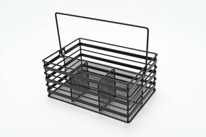 Porta cubiertos metálico de diseño clásico para mesa de comedor, cesta de almacenamiento para cucharas y tenedores para uso en el hogar, hoteles y restaurantes. - Product Image 6