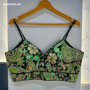 เสื้อเบลาส์แขนเส้นผ้าไหมเครปวิสโคสเนื้อนุ่มสวยงาม พร้อมงานปักประณีต สำหรับผู้หญิง แฟชั่นส่งออก ผู้จัดจำหน่ายจากอินเดีย - Product Image 2