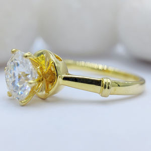Bague de fiançailles tendance hip-hop en diamant, or massif 10K, diamants VVS de laboratoire certifiés IGI, cadeau de luxe pour mariage et fête - Product Image 1