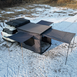TRAP OVERLAND AUTO <b>awning</b> 2.5m size auto <b>Awning</b> <b>side</b> overlanding <b>awning</b> wind test car off road freestanding <b>awning</b> 4x4 heavy - Product Image 4