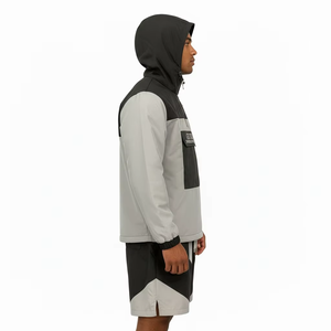 2026 Tracksuits Windbreaker Sets Custom Logo Print <b>Jacket</b> and Jogger Sets <b>Men's</b> Two-Piece Set Windbreaker Sports Suit - Product Image 2