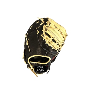 Gant de baseball classique professionnel noir pour droitier, léger, respirant, durable, en cuir, motif uni, pour l'entraînement - Product Image 2