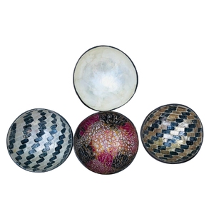 Tazón de Coco con Mosaico de Perlas Ecológico y Sostenible de Primera Calidad, Diseño Clásico, Decorativo, Ideal para Regalo, Venta al Por Mayor - Product Image 1