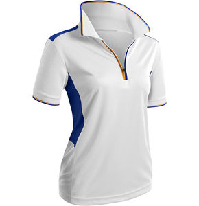 Wholesale Custom Logo <b>Women's</b> Knitted Jersey <b>Shirts</b> Anti-shrink 220g Polyester Digital Printing Front Short Sleeve Casual Fort - Product Image 2