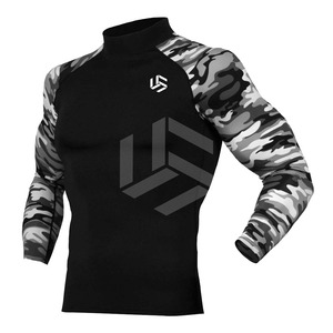 เสื้อยืดแขนยาวออกกำลังกายแบบรัดรูป ผ้าถักลายตัวอักษร ขายส่ง - Product Image 1