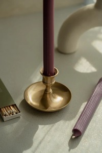 Handmade <b>Brass</b> Eco-Friendly <b>Candlestick</b> <b>Holder</b> with Embossed Gold Design for Christmas and Weddings Home Decor - Product Image 2
