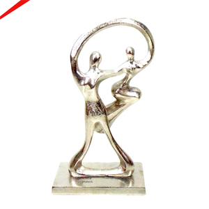 Antique Finish Modern Leaf Sculpture Irregular Shape Tabletop Home Decoration Antique Finish Single Piece - Product Image 2