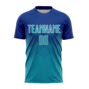 Maillot de football personnalisé de qualité supérieure pour équipe, respirant, séchage rapide, 100 % polyester, écologique, léger, pour homme - Product Image 2