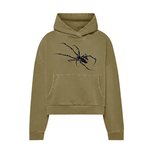 Sudadera Corta con Capucha de Algodón, Personalizada con Serigrafía, Ropa de Mujer, Corte Cuadrado - Product Image 1