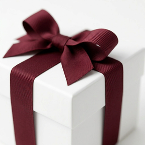 ริบบิ้นโกรเกรนสีแดงเบอร์กันดีขนาด 25 มม. ยี่ห้อ Neelkamal ผ้าโพลีเอสเตอร์สีแดงไวน์ สำหรับตกแต่งห่อของขวัญและเครื่องประดับเสื้อผ้า - Product Image 5