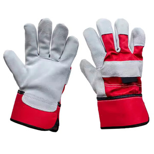 Industrial Safety Work <b>Gloves</b> for Factory Workers Construction Sites & General Labor-Neoprene & Cow Split Leather Anti-Vibration - Product Image 1