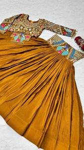 Embroidered Anarkali Lehenga Set Traditional Indian <b>Dress</b> for Wedding Party Women - Product Image 4