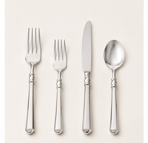 Juego de Cubiertos de Acero Inoxidable de Lujo, Acabado Satinado Moderno, para Bodas, Hoteles y Restaurantes, Juego de Cubiertos Premium en Oferta - Product Image 3