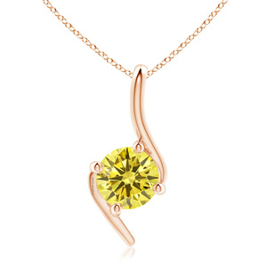 VANUJEWELS Colgante de Zafiro en Oro Amarillo con Engaste de Garra, Joyería Clásica Unisex para Uso Diario, Bañado en Rodio, Oro 18K 14K 10K, Plata 925 - Product Image 3