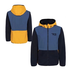 Veste coupe-vent élégante à capuche avec tissu résistant à l'eau et ourlet ajustable pour un confort saisonnier - Product Image 3