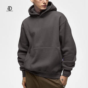 Sudadera con capucha pesada de alta calidad 100% algodón sudaderas con capucha logotipo personalizado DTG estampado de gran tamaño en Blanco polar Unisex Sudadera con capucha personalizada para hombres - Product Image 1