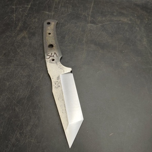Lame de couteau de chef Gyuto DIY en acier Sleipner japonais, traitée thermiquement, finition Stonewashed, 60-62 HRC, affûtage plat haute précision, personnalisable OEM, 3.2mm - Product Image 4