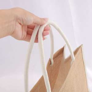 Heavy Duty Natural Jute Classic Foldable Bulk <b>Bags</b> with Carved Design for Travel & Outdoor Use Industrial Packaging Solutions - Product Image 5