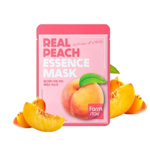 Estratto di pesca lenitivo foglio viso OEM ODM coreano fabbrica di prodotti per la cura della pelle Private Label commercio all'ingrosso B2B - Product Image 1