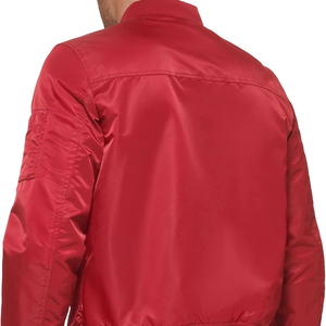 Veste en satin personnalisée avec logo |   Vestes à col montant de style streetwear OEM/ODM pour hommes et femmes |   Fabricant exportateur de haute qualité - Product Image 5
