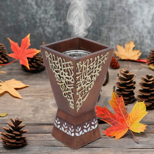 Brûleur à Bakhoor en Bois de Mangue Mubkhar, Durable, Cadeau de Mariage Aromatique Indien, Brûleur d'Encens - Product Image 3