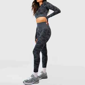 Nouveauté : Ensemble de yoga pour femme, confortable, uni et personnalisé, vêtements de fitness de haute qualité, disponible à un prix raisonnable - Product Image 4