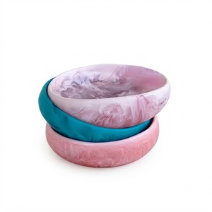 Cuenco de Resina con Remolinos de Ámbar Hecho a Mano, Cuenco Decorativo Moderno de Lujo con Diseño Marmoleado para Centro de Mesa de Comedor en Casa u Hotel, Ideal para Bodas de Lujo - Product Image 5