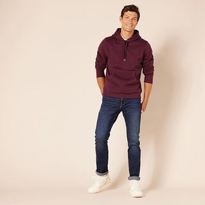 Sudadera con Capucha para Hombre, Color Sólido, Corte Regular, Tejido de Algodón, Informal, para Otoño, con Bolsillos - Product Image 2