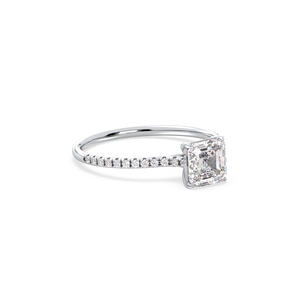 Bague solitaire REYES minimaliste en diamant de laboratoire HPHT CVD de 1,24 ct en or massif 14 carats, cadeau de fiançailles pour femme, bijoux - Product Image 3