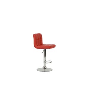 Sgabello da Bar Cromato Rosso - Product Image 3