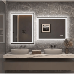 Lampada da Parete a LED con Specchio Smart RGB a Tripla Temperatura di Colore, 20 x 28 Pollici, con Pulsante Touch e Cornice in Vetro Temperato - Product Image 3