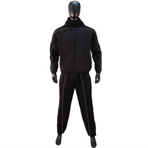 Men's Polyester Shell Windbreaker Tracksuit Two Piece Jogging Heat Suit Jacket Sweat Suit <b>Set</b> - Product Image 1